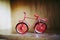 Small miniature red bicycle - Decorative object