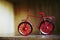 Small miniature red bicycle - Decorative object