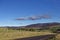 A small Minor Scottish road cuts through the Fields and Countryside of Glen Lethnot in the Angus Glens.