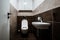 Small modern restroom with all furnishing