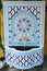 Small moroccan mosaic fountain. decoration with arabic style for the garden