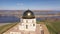 Small mosque aerial view. Volga Bulgaria - historical and architectural complex.