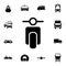 small motorcycle front view icon. Detailed set of Transport icons. Premium quality graphic design sign. One of the collection ico