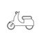 small motorcycle icon. Element of transport for mobile concept and web apps icon. Outline, thin line icon for website design and