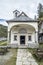 Small mountain church in  Formazza Valley at the toce waterfalls