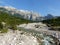 Small mountain river in the Albanian Alps.