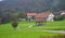 Small mountain village houses Slovenia Europe