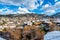 A small mountain village of Kakopetria covered in snow. Nicosia