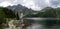 Small Mountains Lake Morskie Oko. Tatra National Park