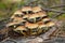 Small mushrooms toadstools