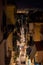 Small narrow street of Naples at Night