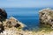 Small natural cove in the north side of Baleal isthmus, Peniche, Portugal