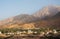 Small Omani village under the mountains and near Qurayyat Oman