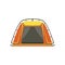 Small Orange Bright Color Tarpaulin Tent