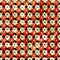 Small orange flowers abstract grunge texture seamless pattern