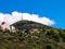 Small orthiodox Church and Tsiarta mountain in a background. Cyprus