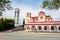 Small Orthodox Church in Nea Kerdilia village. Colorful spring scene in northern Greece. Splendid morning view ofcountryside,