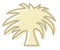 Small palm tree, icon