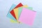 Small paper think self sticky self and all colors to write messages