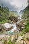 Small part of kanchenjunga Waterfall in Himalayas