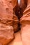 Small Path through Upper Antelope Canyon. Natural rock formation in beautiful colors. Beautiful wide angle view of amazing