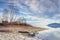 Small peaceful harbor at lake Kerkini, Greece