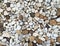 Small pebble rock background texture