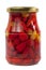 Small peppers in jar
