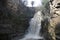 Small picturesque mountain waterfall Tbilisi