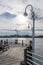 Small Pier in St. Mary\\\'s River, Sault Ste. Marie