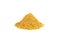 A small pile of Curry powder isolated on white