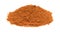 Small pile of taco seasoning on a white background