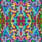 Small pixels colored geometric abstract pattern