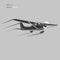 Small plane vector illustration. Single engine propelled aircraft. Vector illustration. Icon