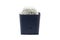 Small plant concept. Mammillaria or little cactus growth in black plastic flower pot isolated on white background, clipping path