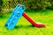 Small plastic slide for children