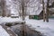 A small pond on the Holy Mother of God in the village of Vyatskoe, Yaroslavl Region, Russia.