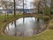 A small pond in the Zurichhorn Park Zuerichhorn area - ZÃ¼rich, Switzerland