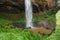 Small pool of one of the Sipi Falls at Mount Elgon National Park