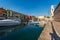 Small Port of Lazise Village - Tourist Resort on Lake Garda Veneto Italy