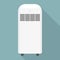 Small portable conditioner icon, flat style