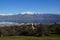 Small Prespa Lake, Agios Achillios island, the ruins of St. Achillius, Greece