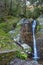 Small pristine waterfall in Catalan nature park