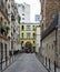 small private street in the eastern districts of paris