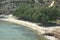 A small, quiet beach on the charming Greek island of Shinoussa.