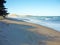 Small quiet beach at South Pacific ocean, New Zealand