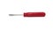 Small Red flat screwdriver on white background