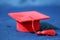 Small red graduation cap