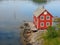 Small red house in Moskenes, Lofoten islands