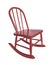 Small red rocking chair